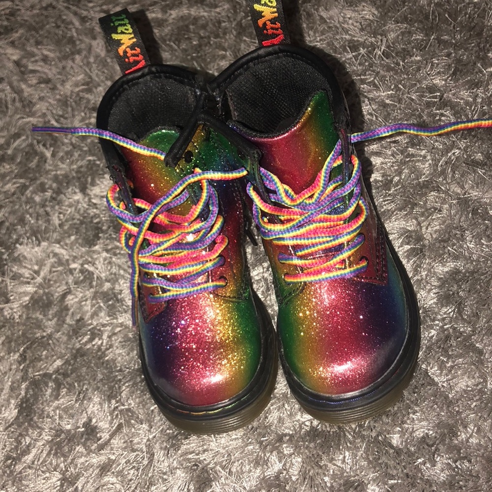 Dr. Martens rainbow boot